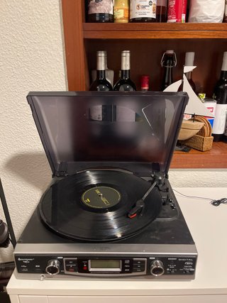 Tocadiscos Soundmaster Negro/Plata