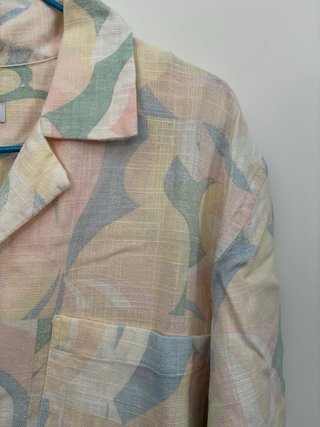 Camisa Zara manga corta estampada