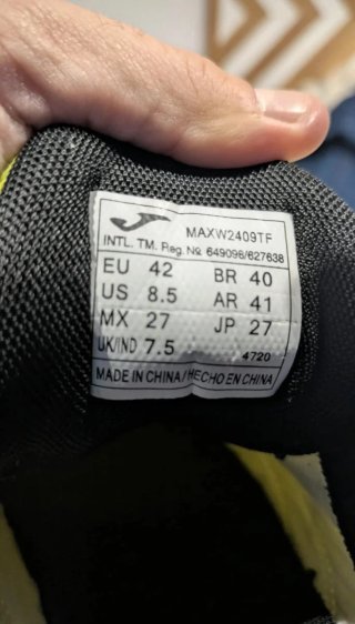 Zapatillas Fútbol 7 Joma Maxima Amarillas.