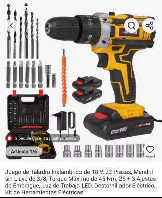 Taladro Atornillador 45 Nm