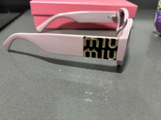 Gafas de sol Miu Miu rosas y marrones