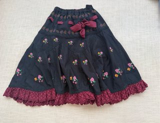 Falda Pepe Jeans bordada negra talla L