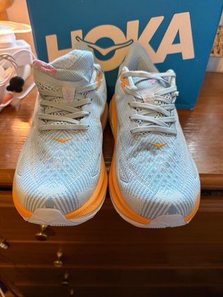Zapatillas Hoka Talla 39.5 Azul/Naranja