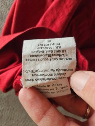 Maglietta Hanes USA XL Cotone Rossa