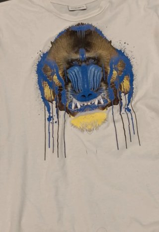 T-shirt bambino stampa scimmia