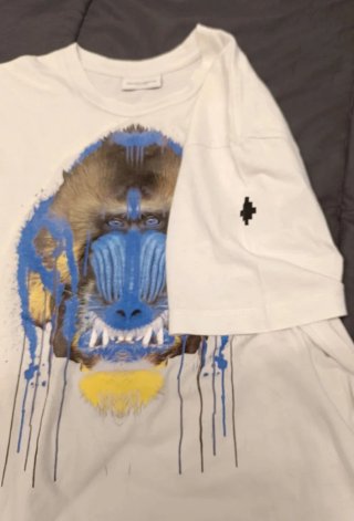 T-shirt bambino stampa scimmia