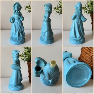 Bottiglie Avon da collezione in vetro con figurine di donne vintage