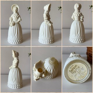 Bottiglie Avon da collezione in vetro con figurine di donne vintage