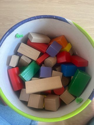 Bloques de madera para niños