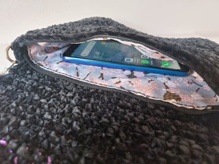Bolso fiesta nuevo crochet negro