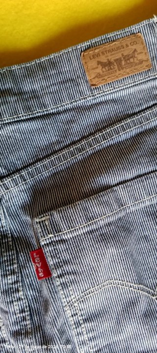 Falda Levi's rayas azules vintage