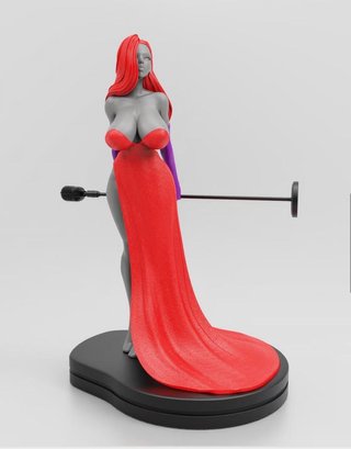 Jessica Rabbit 25 cm Statua 3D Artigianale PLA