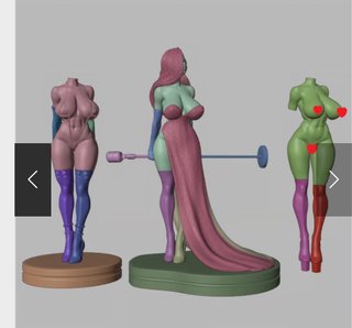 Jessica Rabbit 25 cm Statua 3D Artigianale PLA