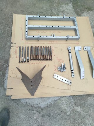 Grade para motocultor