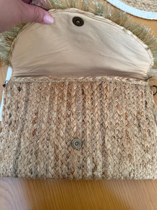 Clutch rafia boho multicolor
