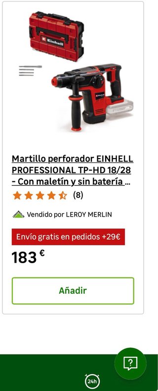 Martillo Batería Einhell