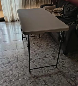 Mesa plegable multiusos exterior asa resistente