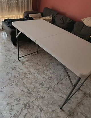 Mesa plegable multiusos exterior asa resistente