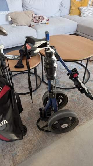 SET DE GOLF CALLAWAY STRATA, CARRITO Y ACCESORIOS