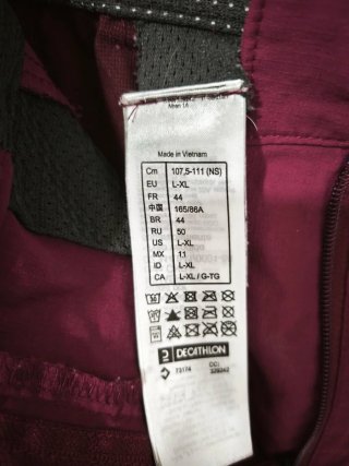 Pantalón corto Forclaz morado mujer