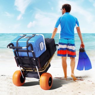 Carrello a mano da spiaggia Altezza regolabile