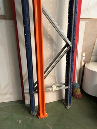 Estantería Metálica 3 Niveles azul naranja