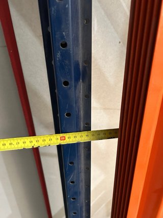Estantería Metálica 3 Niveles azul naranja