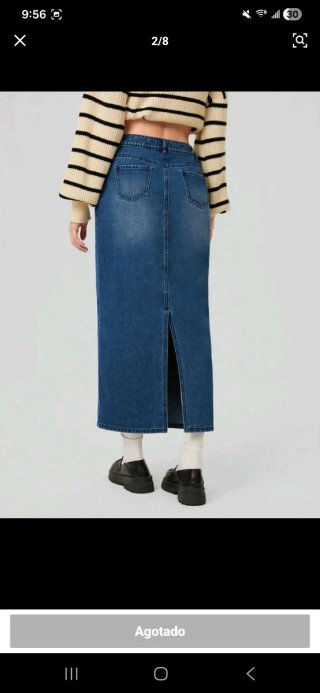 Falda vaquera azul S