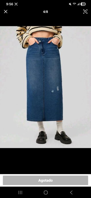 Falda vaquera azul S