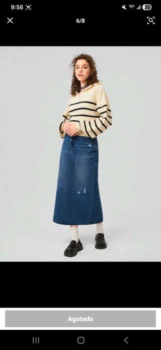 Falda vaquera azul S