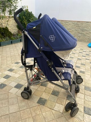 Carrito Gemelar Maclaren Azul