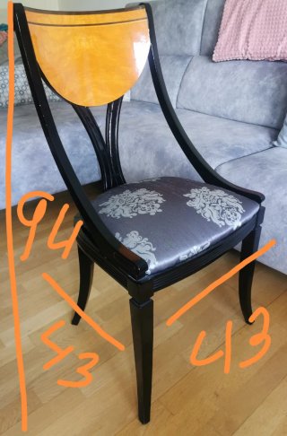 Sillas de comedor con asiento tapizado