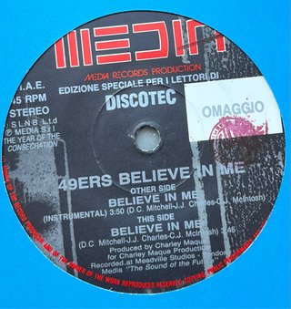 49 Ers - Believe In Me 45 Giri Rarità