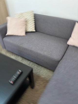 Sofá gris 3 plazas se desmonta el cheslong