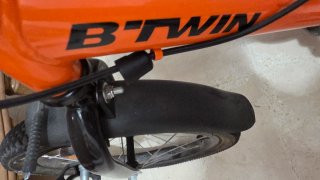 Bici infantil Decathlon Robot 14 naranja