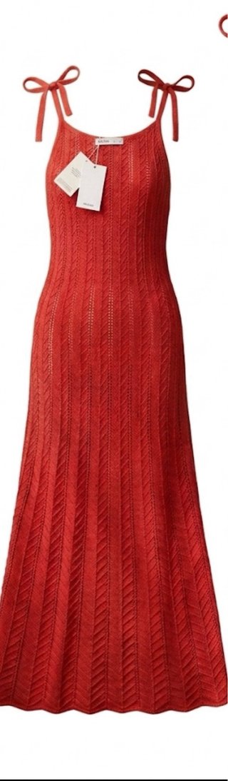 Vestido Mango Crochet Largo Talla L