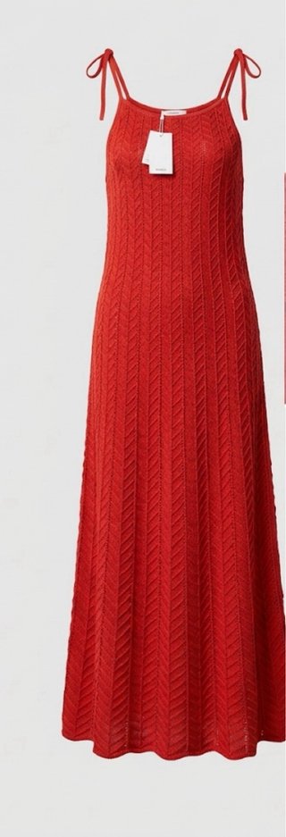 Vestido Mango Crochet Largo Talla L