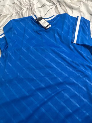 Camiseta Adidas Manga Corta Azul Talla L