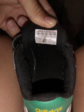 Zapatos Adidas Negros Velcro Niños