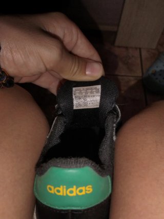 Zapatos Adidas Negros Velcro Niños