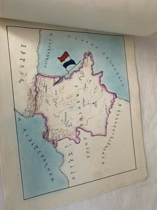 Atlas escolar manuscrito Europa 1919-1924