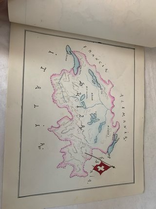Atlas escolar manuscrito Europa 1919-1924