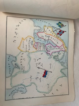 Atlas escolar manuscrito Europa 1919-1924