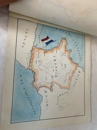 Atlas escolar manuscrito Europa 1919-1924