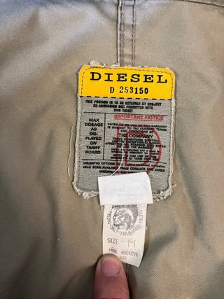 Chaqueta Diesel Vintage Beige Multicolor