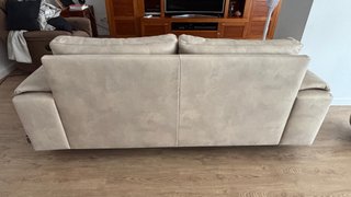 Sofá de 3 plazas en tela beige