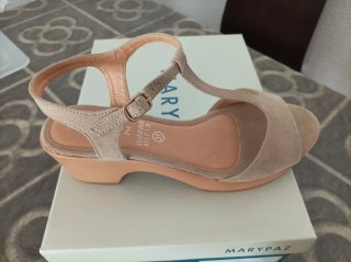 Marypaz Sandalias Beige Talla 37