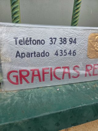 Cartel Graficas Reunidas S.A. modernista