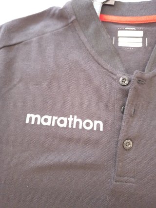Polo Marathon Hombre Negro