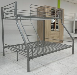 ·Litera ·Matrimonial, ·Metal, Color Gris. ¡OFERTA!
